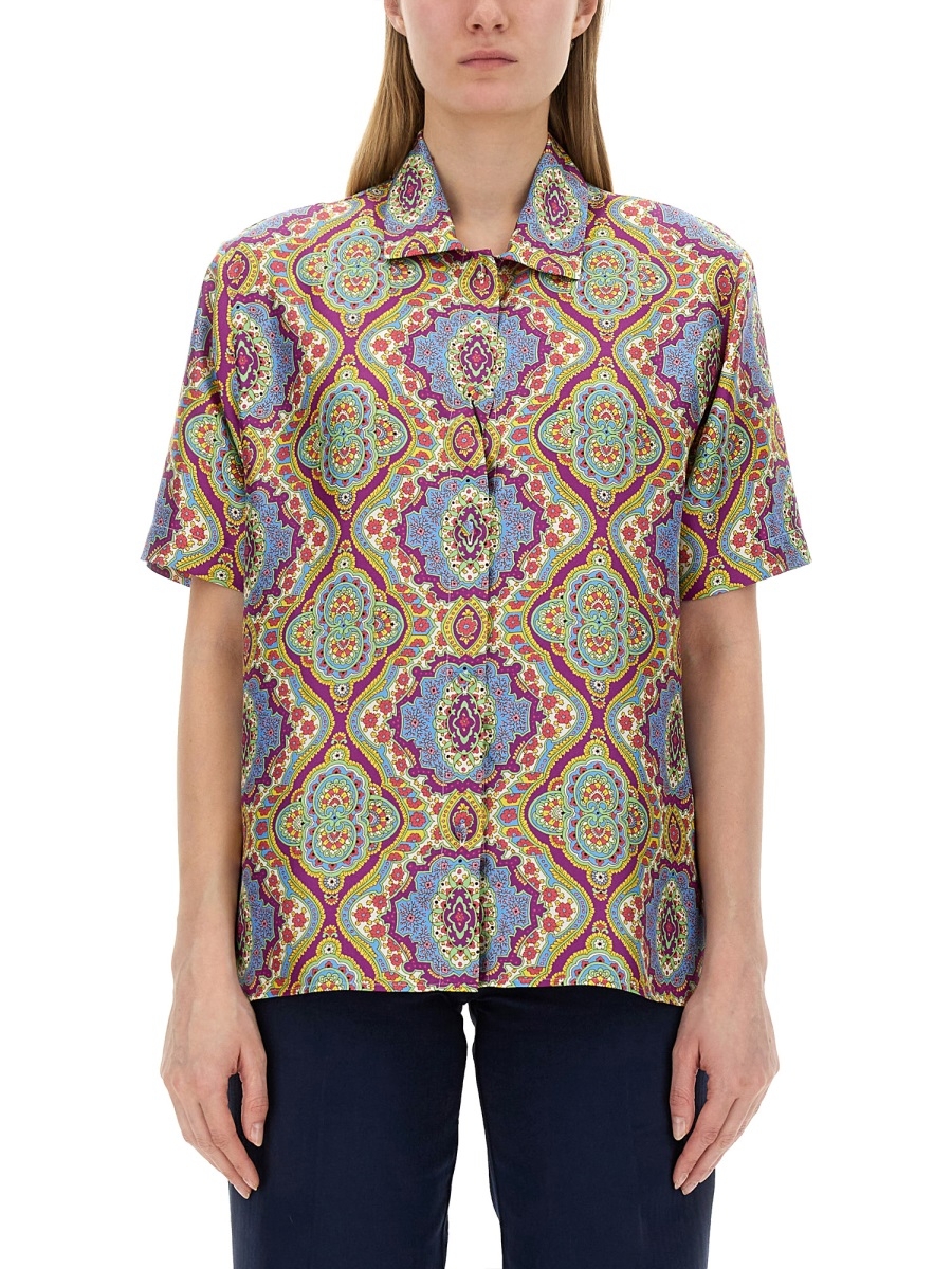 [Etro] Shirts Short Sleeve SS24 WRIA0009_99SA1A1X0880