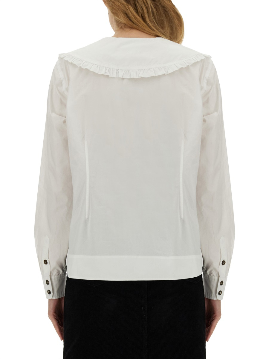 [GANNI] Shirts Long Sleeve FW24 F5778_151