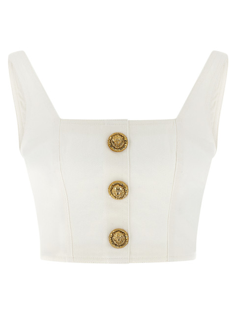 [Balmain] T-shirts Sleeveless SS26 GF1AD214DG140FC