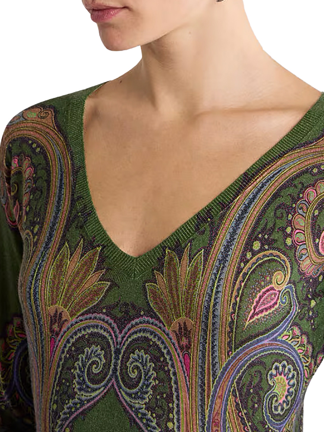 [Etro] T-shirts Long Sleeve FW26 WRKE0024AK171X0893 GREEN