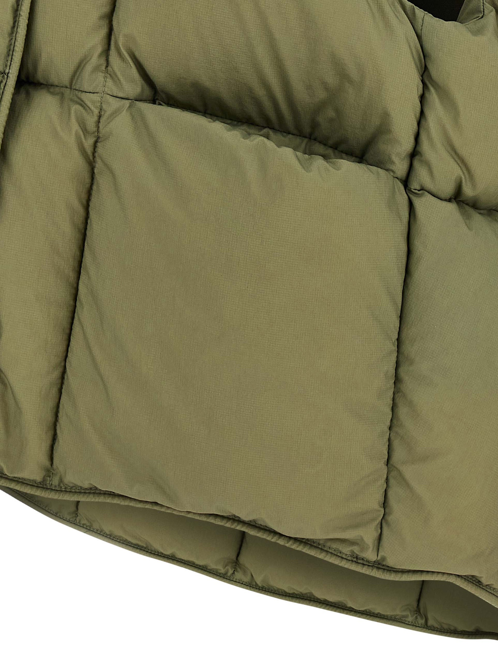 [Ienki Ienki] Down Vest FW25 COZYCLOUDVESTMICRORIBNYLONMICROOLIVEGREEN