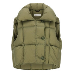 [Ienki Ienki] Down Vest FW25 COZYCLOUDVESTMICRORIBNYLONMICROOLIVEGREEN