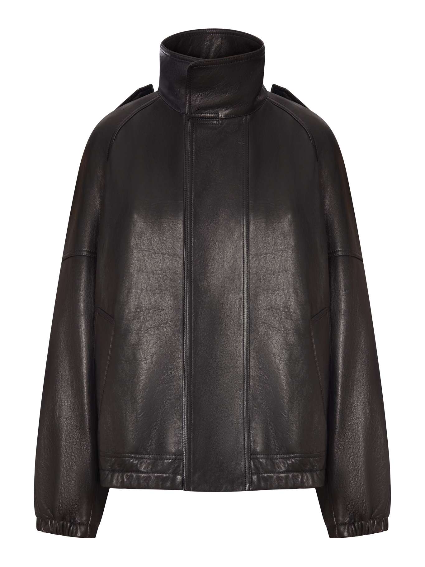 [Saint Laurent] Leather Jacket FW26 858507YCNF21000 NOIR