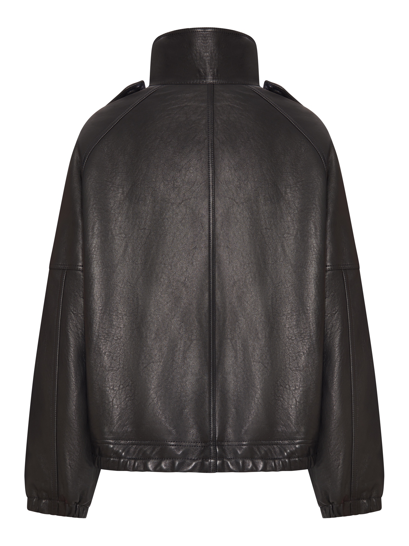 [Saint Laurent] Leather Jacket FW26 858507YCNF21000 NOIR