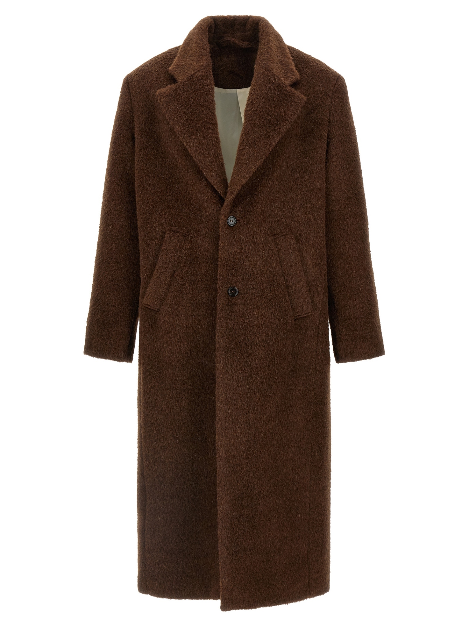 [Sefr] Coat FW25 MFW25ALOISBRUSHEDTAUPEALPACA