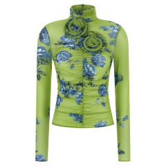[MAGDA BUTRYM] T-shirts Long Sleeve FW25 214725GREEN