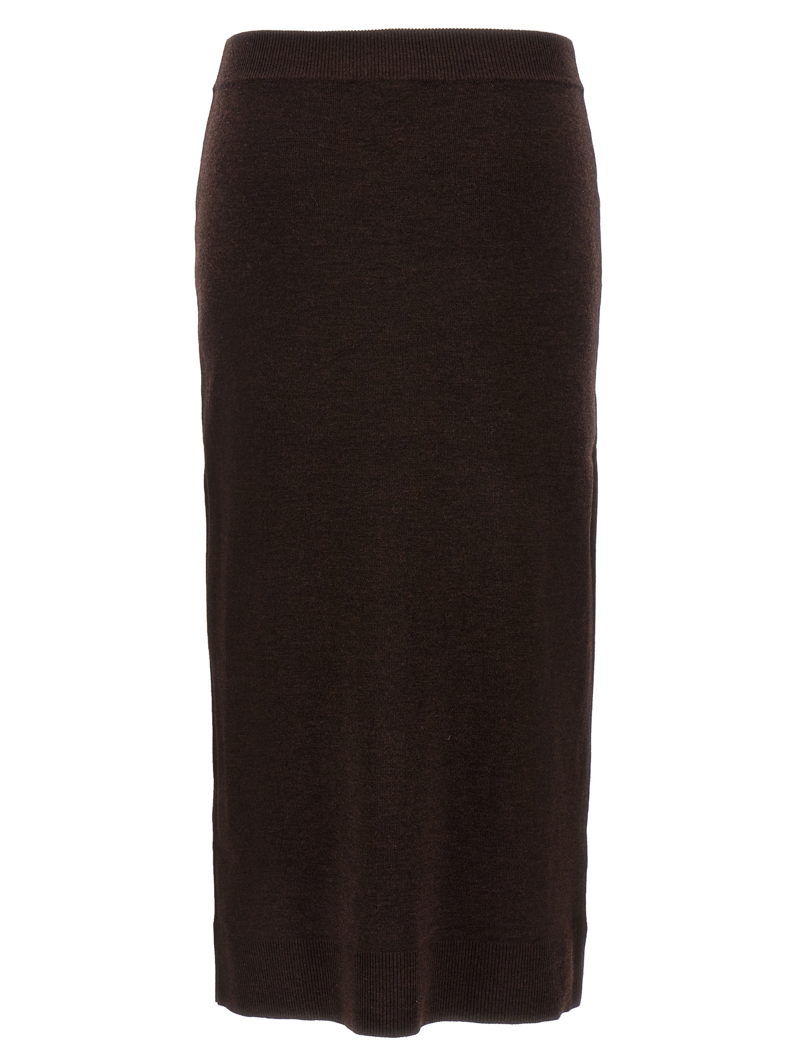 [VICTORIA BECKHAM] Long skirt FW25 1325KSK006604ADARKCHOCOLATE