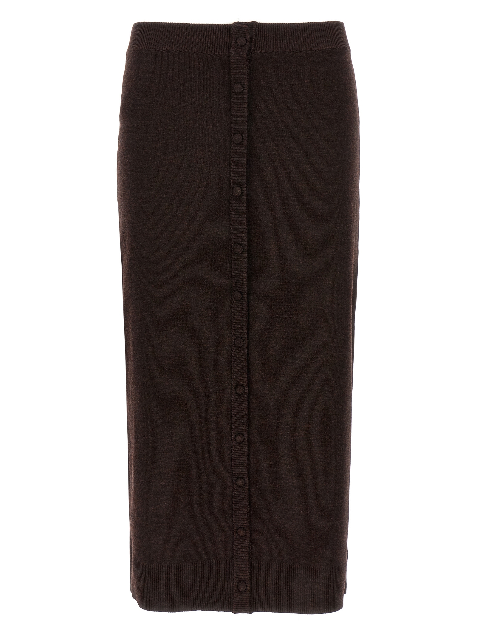 [VICTORIA BECKHAM] Long skirt FW25 1325KSK006604ADARKCHOCOLATE