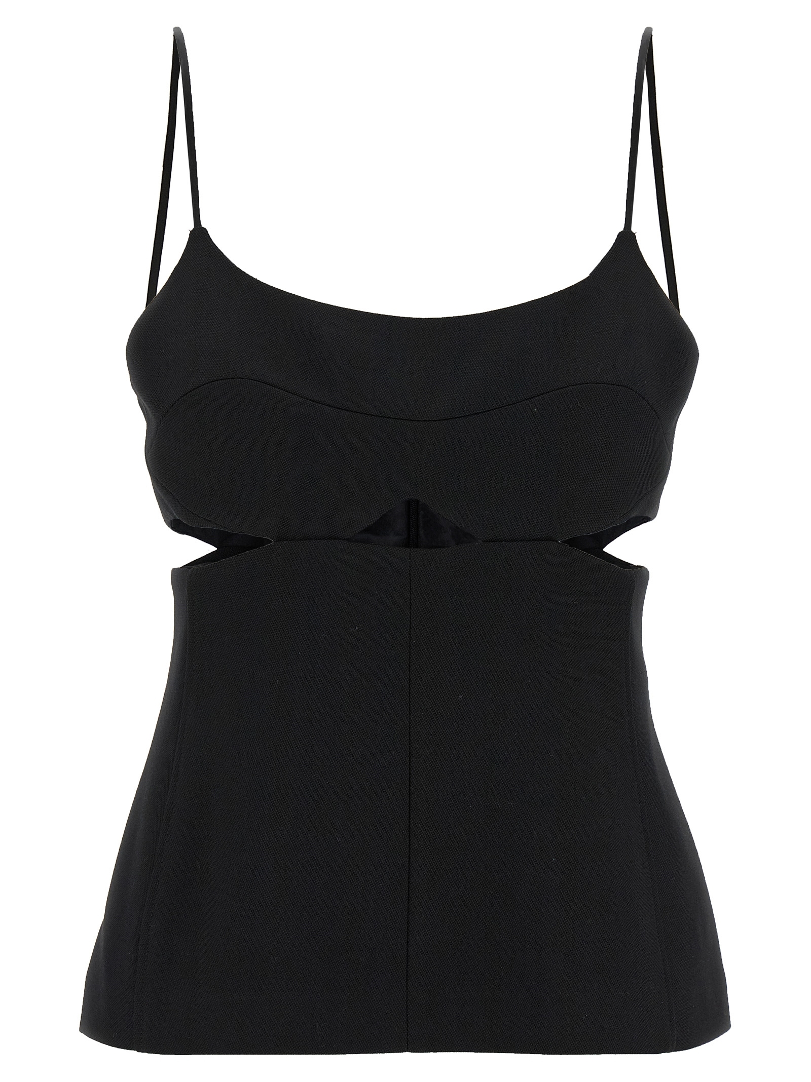 [VICTORIA BECKHAM] Tank top SS25 1125WTP006159ABLACK
