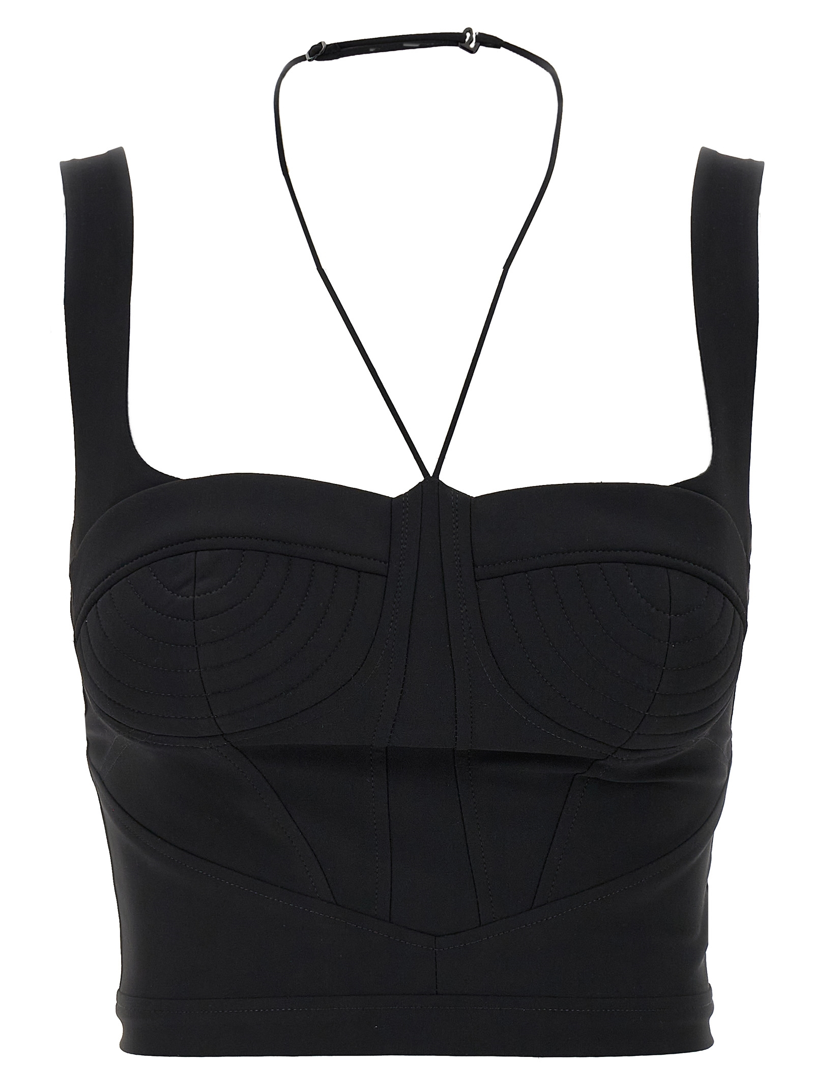 [Nensi Dojaka] Tank top SS25 NDSS25TOP084BLACK
