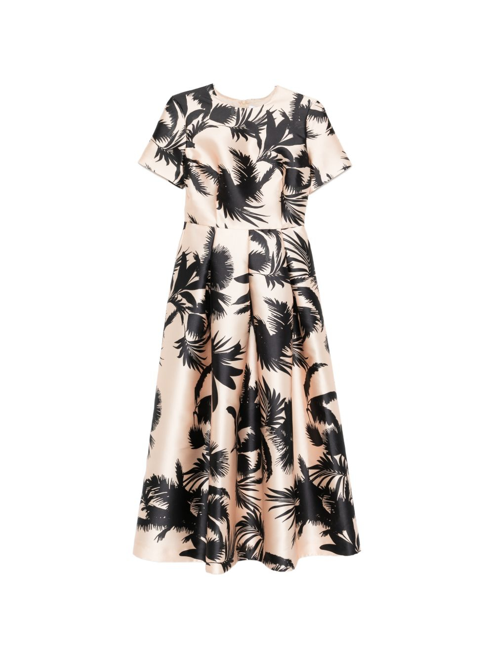 [LUNATICA MILANO] Short sleeve dress SS26 DRESSSKPALMBLACK