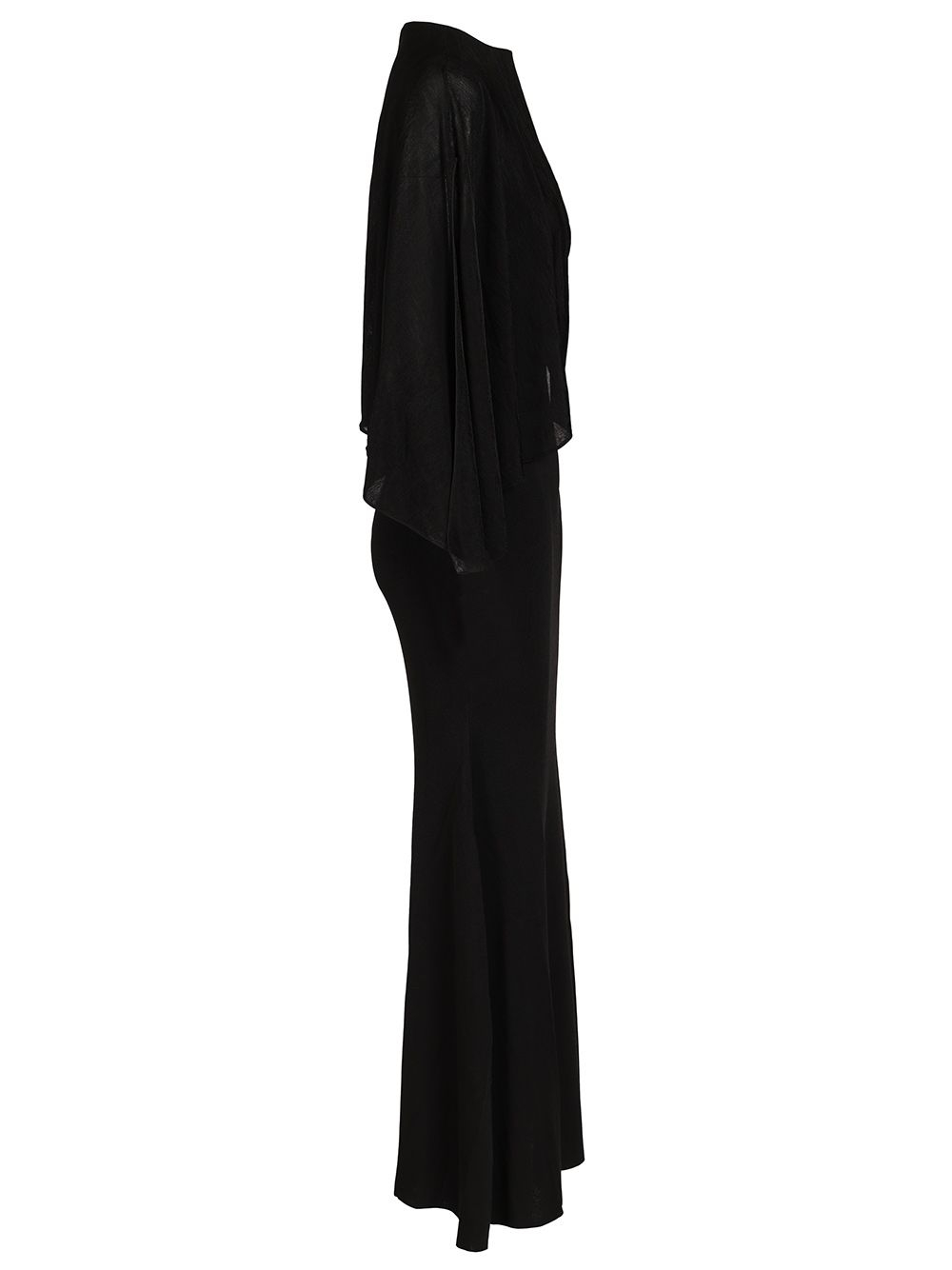 [Self-portrait] Long sleeve dress CO PF26-081X-BBLACK