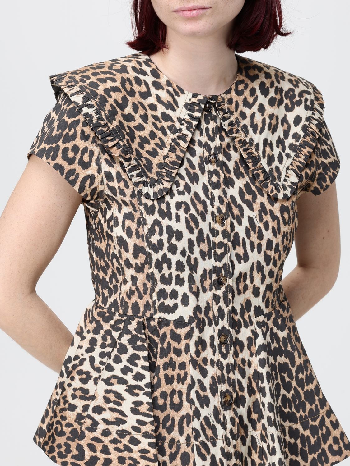 [GANNI] Shirts Long Sleeve SS26 A1040120 859