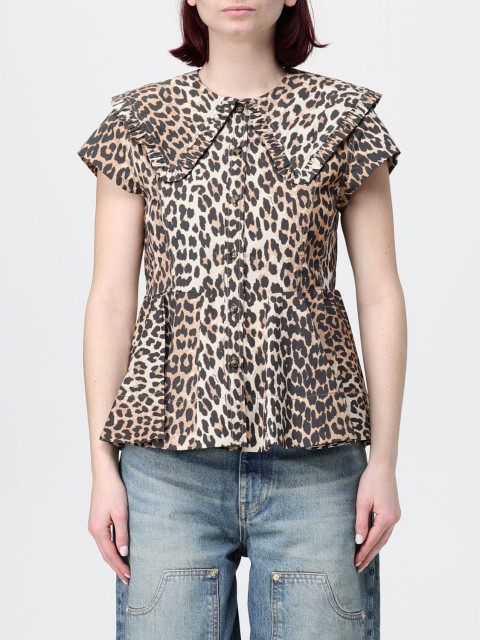 [GANNI] Shirts Long Sleeve SS26 A1040120 859