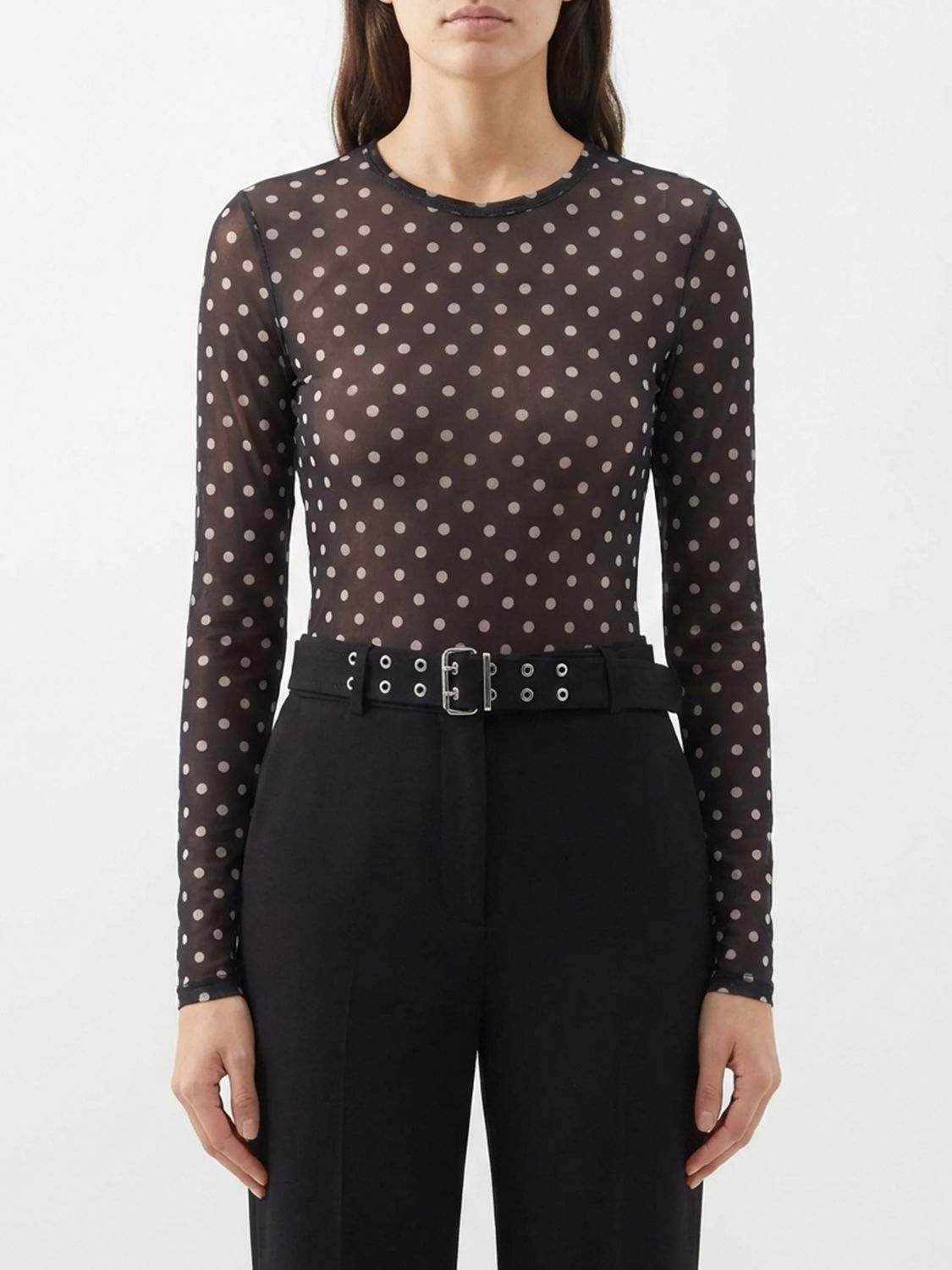 [GANNI] T-shirts Long Sleeve SS26 A1040076 099