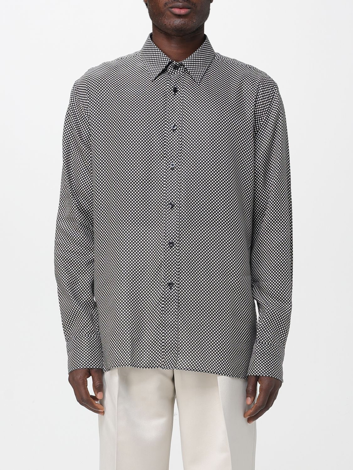 [Tom Ford] Shirts Long Sleeve FW25 HRN001FMT060 ZBLEC