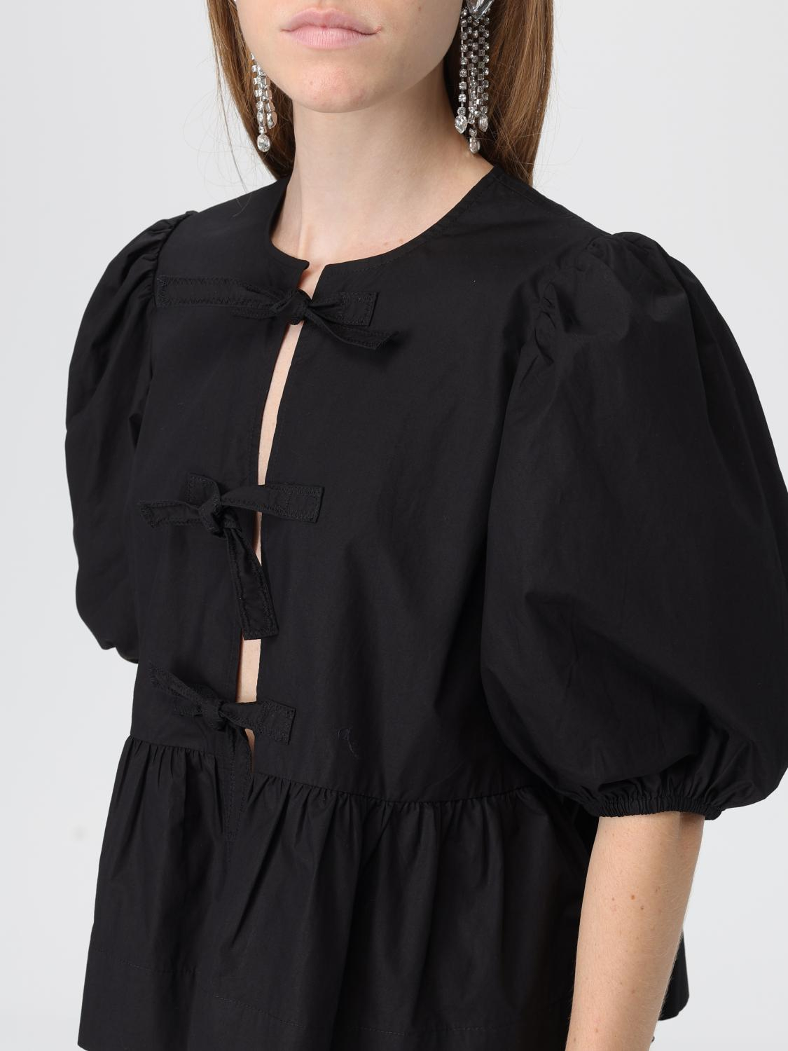 [GANNI] Shirts Short Sleeve SS26 F7364 099