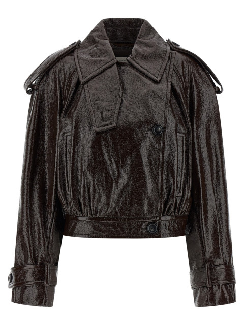[SPORTMAX] Leather Jacket FW25 2522086063600002