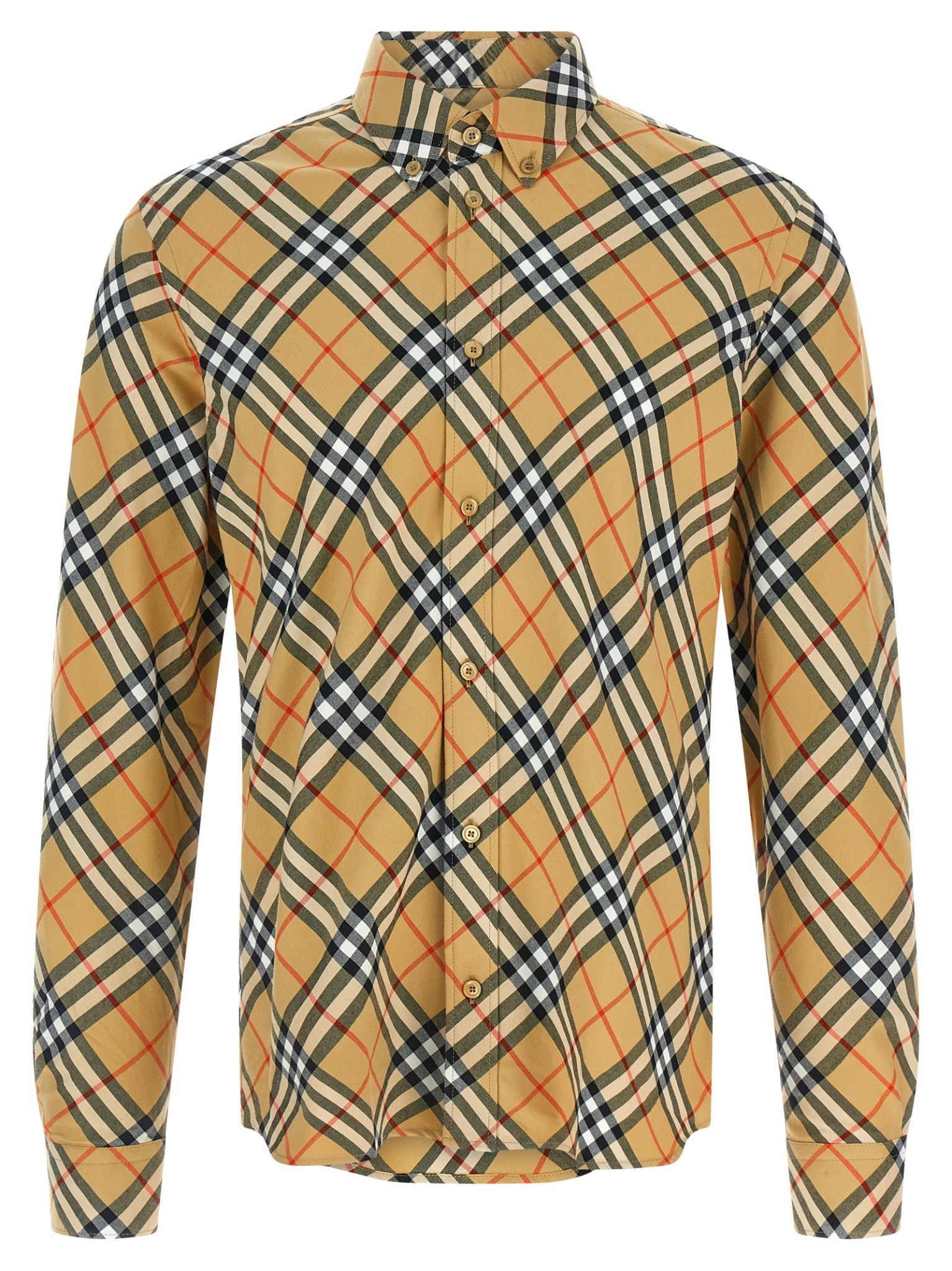 [Burberry] Shirts Long Sleeve FW25 8115497SANDIPCHECK