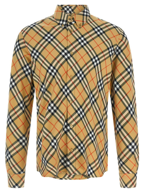 [Burberry] Shirts Long Sleeve FW25 8115497SANDIPCHECK