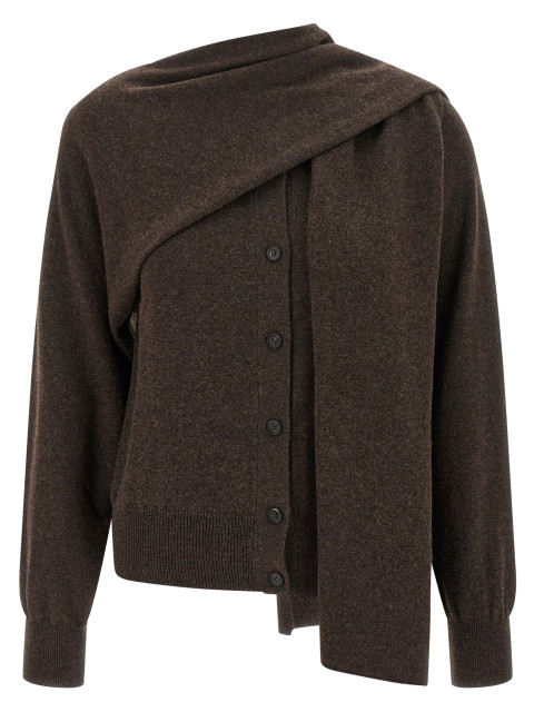 [Ferragamo] Cardigan FW25 785853CLAYMELANGE