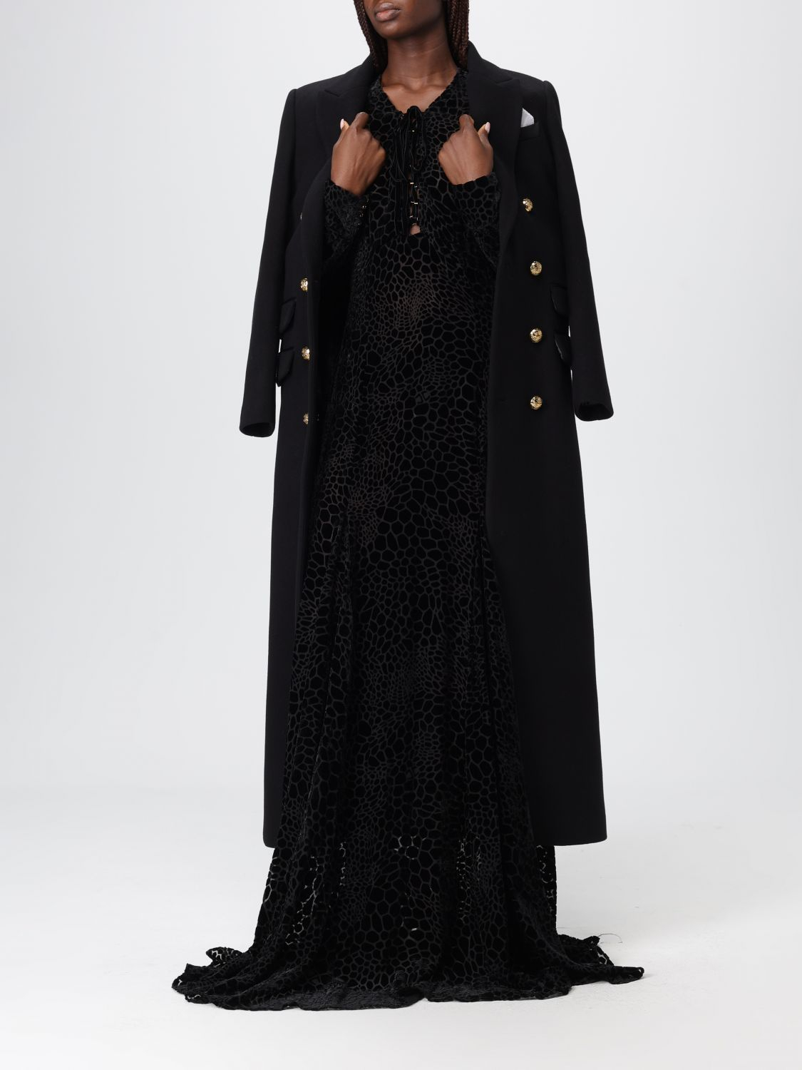 [ELISABETTA FRANCHI] Long sleeve dress FW25 ABR45 110