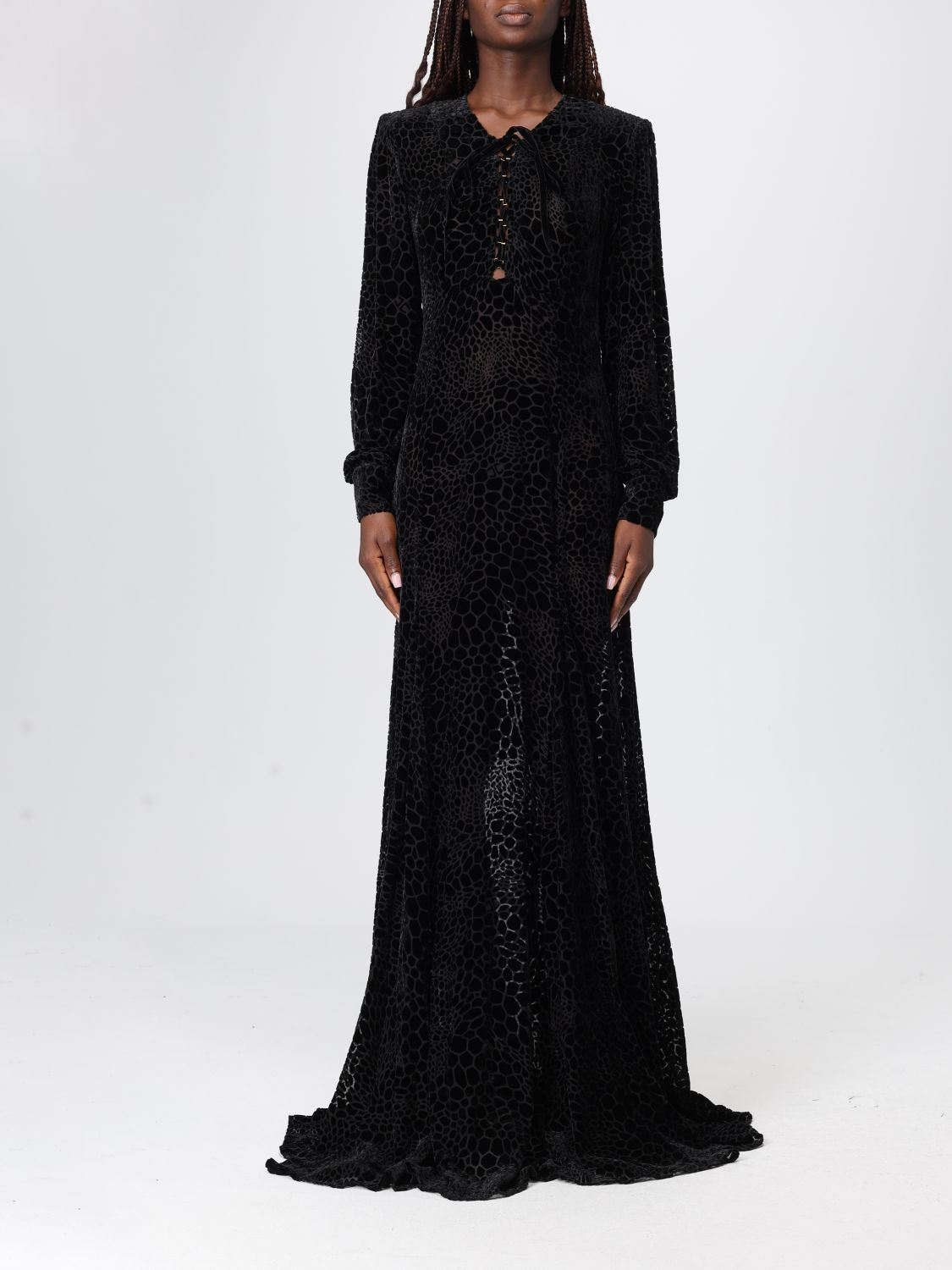 [ELISABETTA FRANCHI] Long sleeve dress FW25 ABR45 110