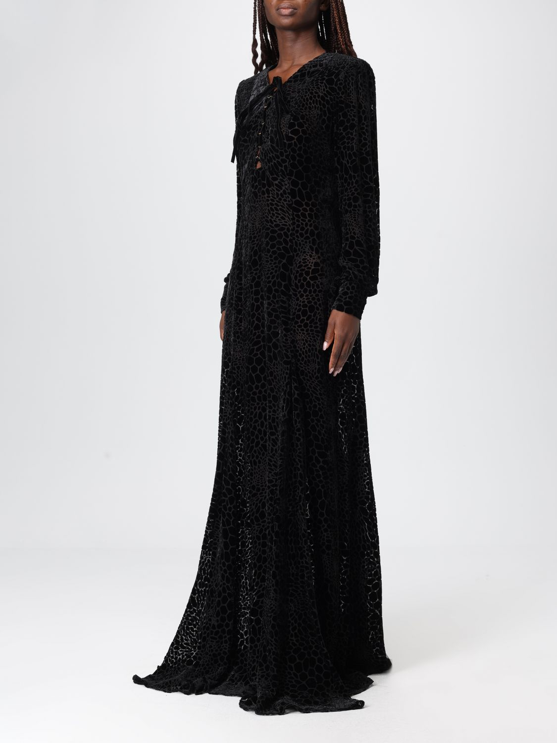 [ELISABETTA FRANCHI] Long sleeve dress FW25 ABR45 110