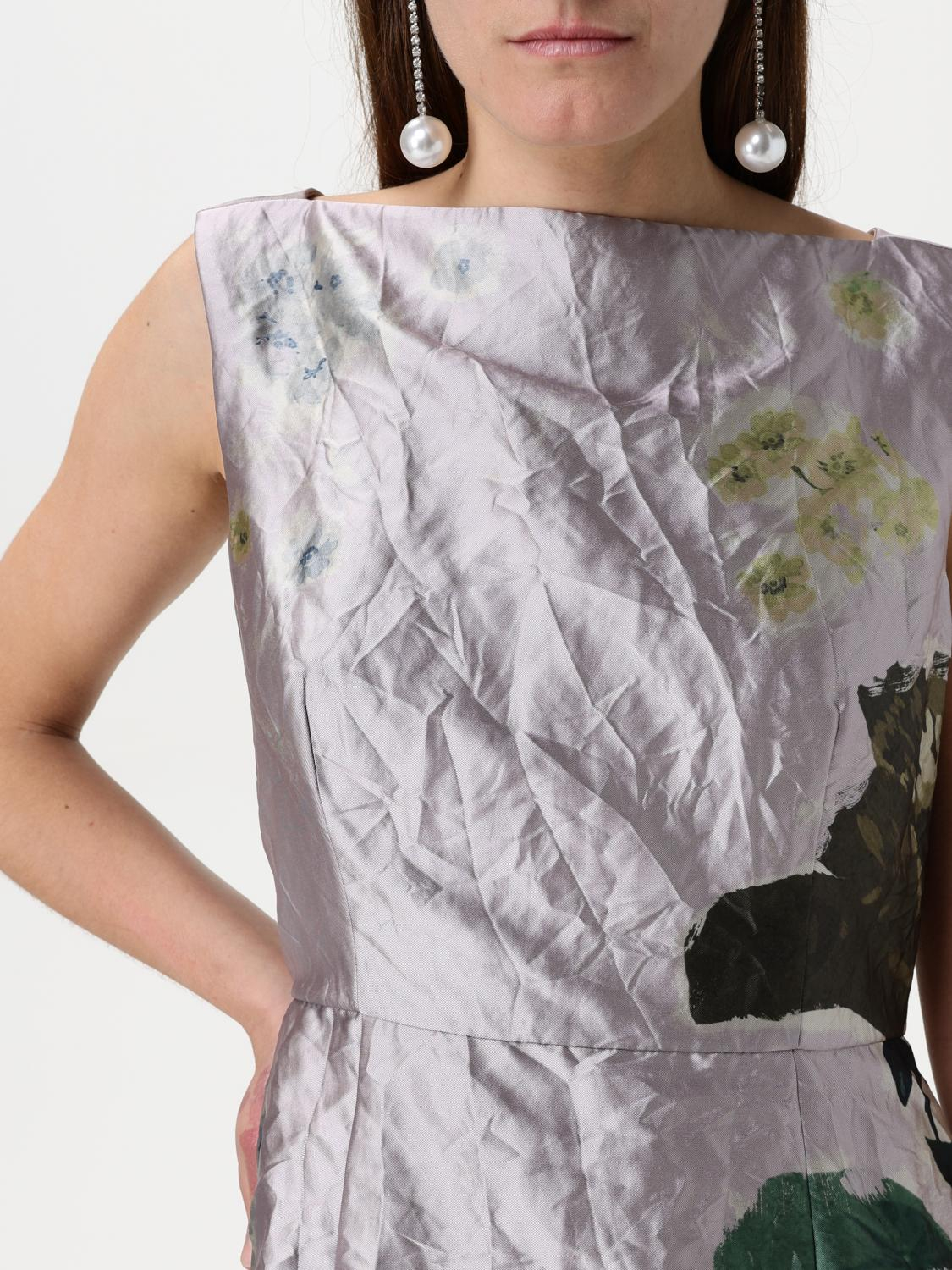 [Erdem] Sleeveless dress SS25 PS25G6LMTS MARGOT FLORAL LILAC