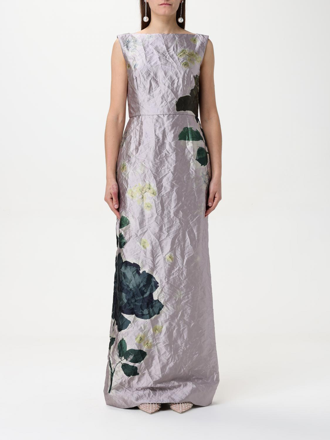 [Erdem] Sleeveless dress SS25 PS25G6LMTS MARGOT FLORAL LILAC