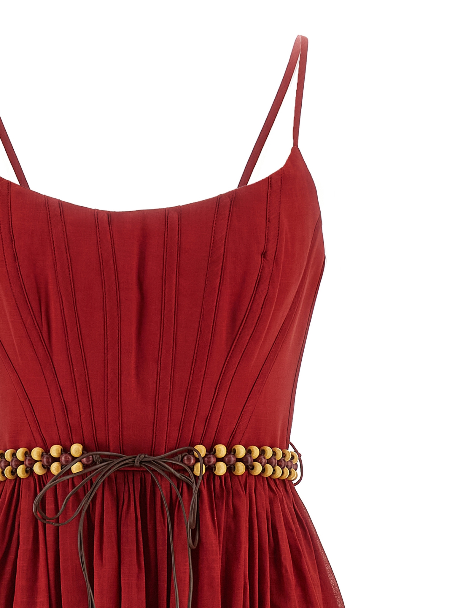 [Zimmermann] Sleeveless dress FW25 4225DSS251REDMULPAI