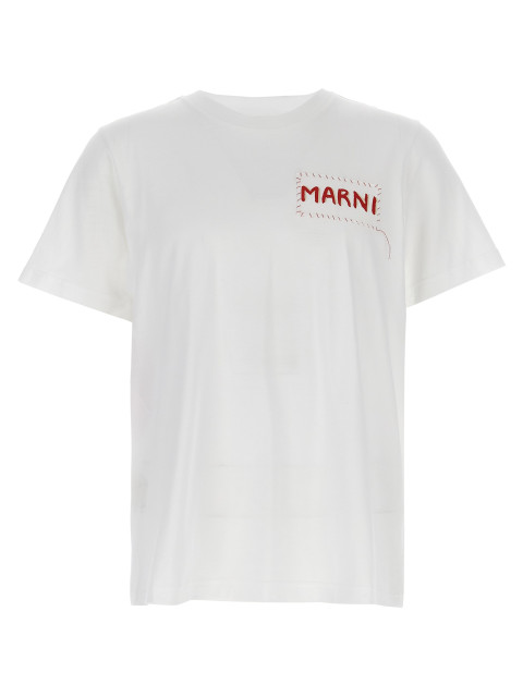 [Marni] T-shirts Short Sleeve FW25 HUMU0198X0UTC44600W01