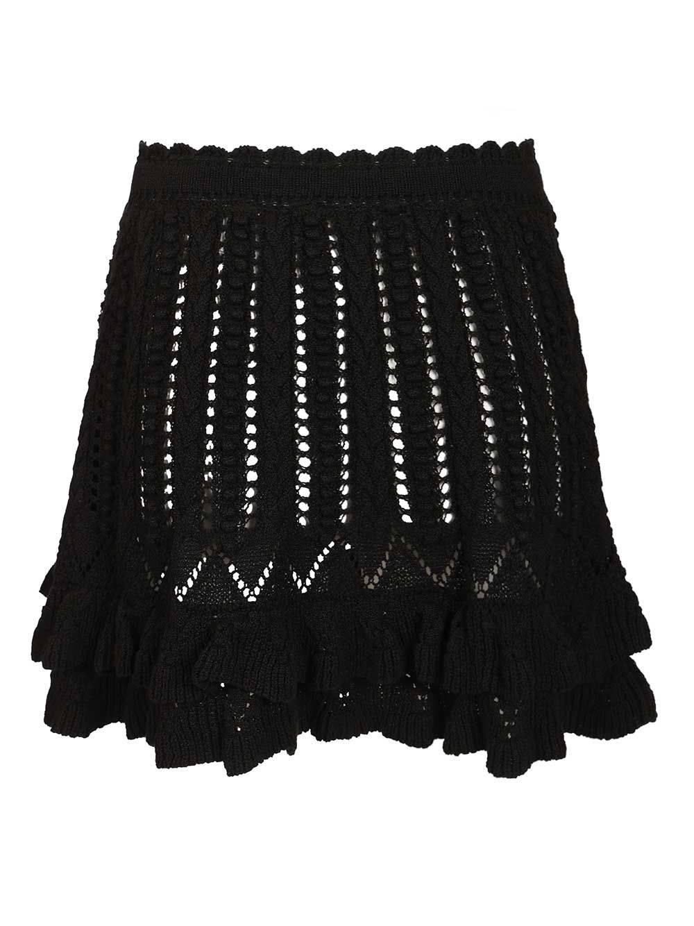 [Marant Etoile] Mini skirt SS26 26PJU0473FA-D1L04E01BK