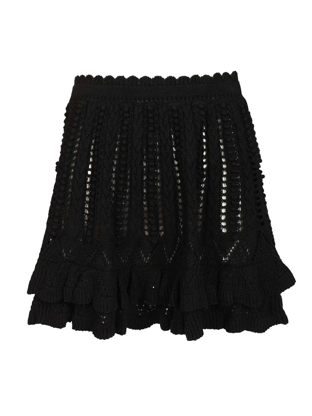 [Marant Etoile] Mini skirt SS26 26PJU0473FA-D1L04E01BK