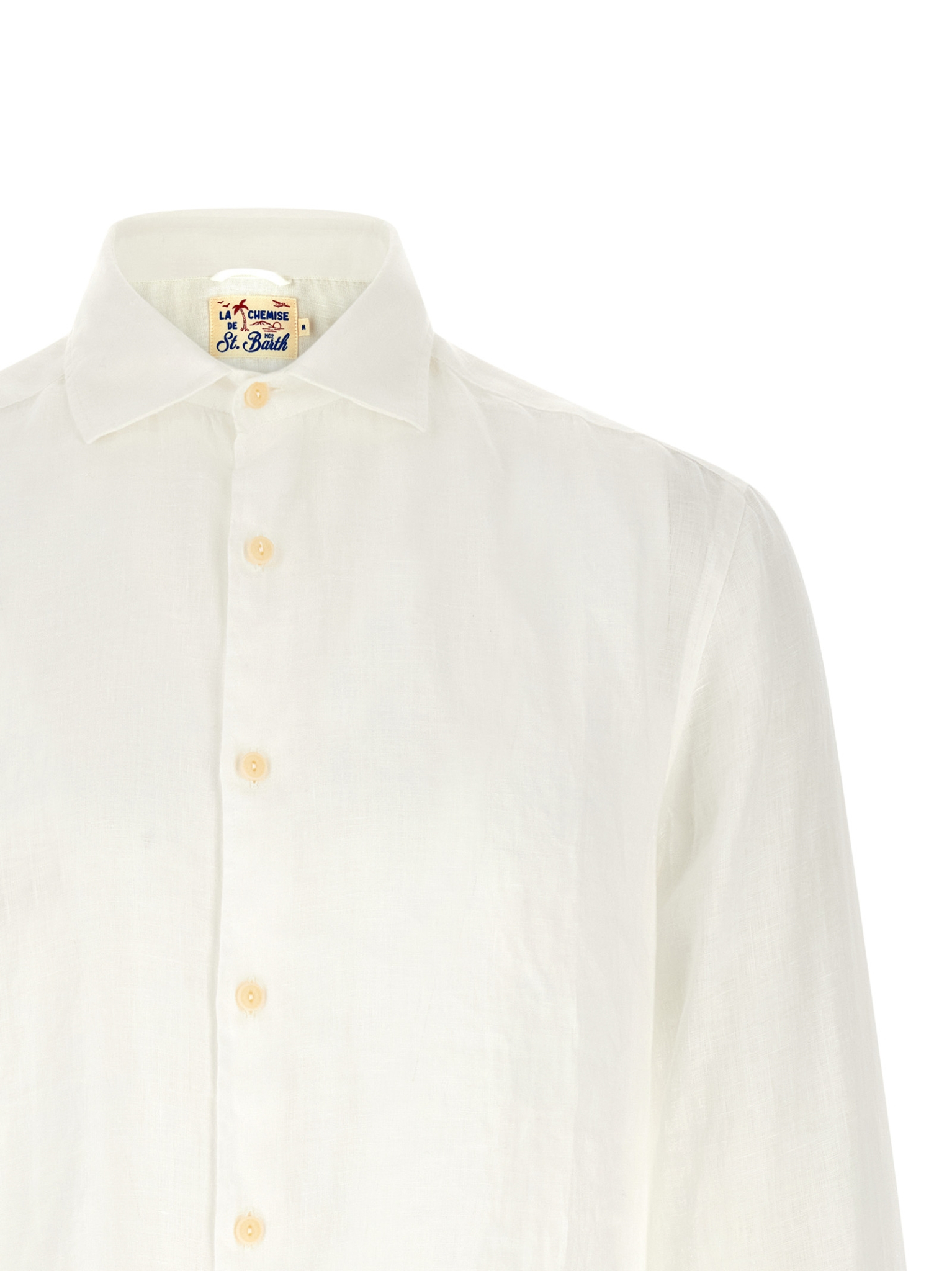 [MC2 Saint Barth] Shirts Long Sleeve SS26 PAMPLONALINEN01WHITE