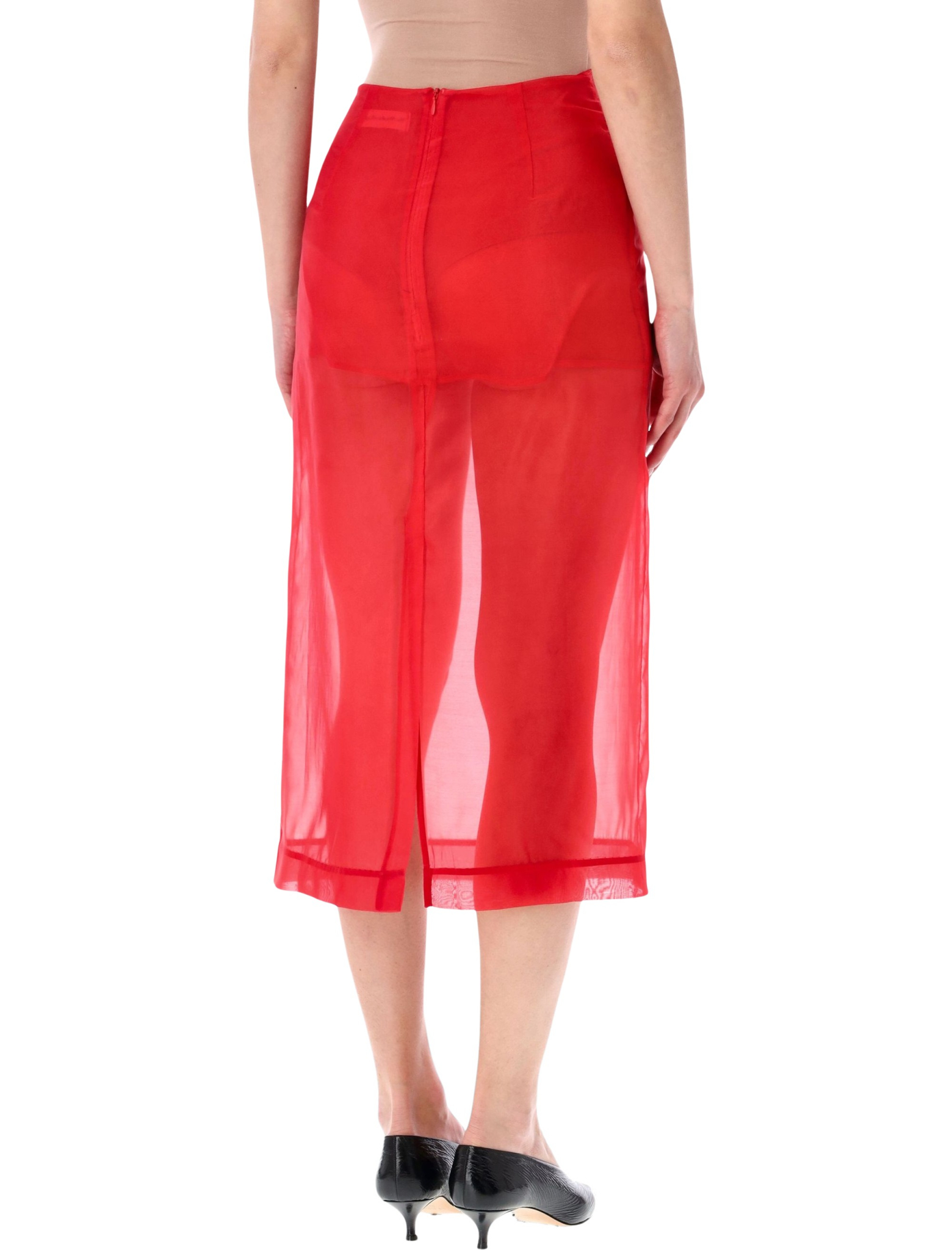 [THE FRANKIE SHOP] Midi skirt SS26 SKFS163977000RED