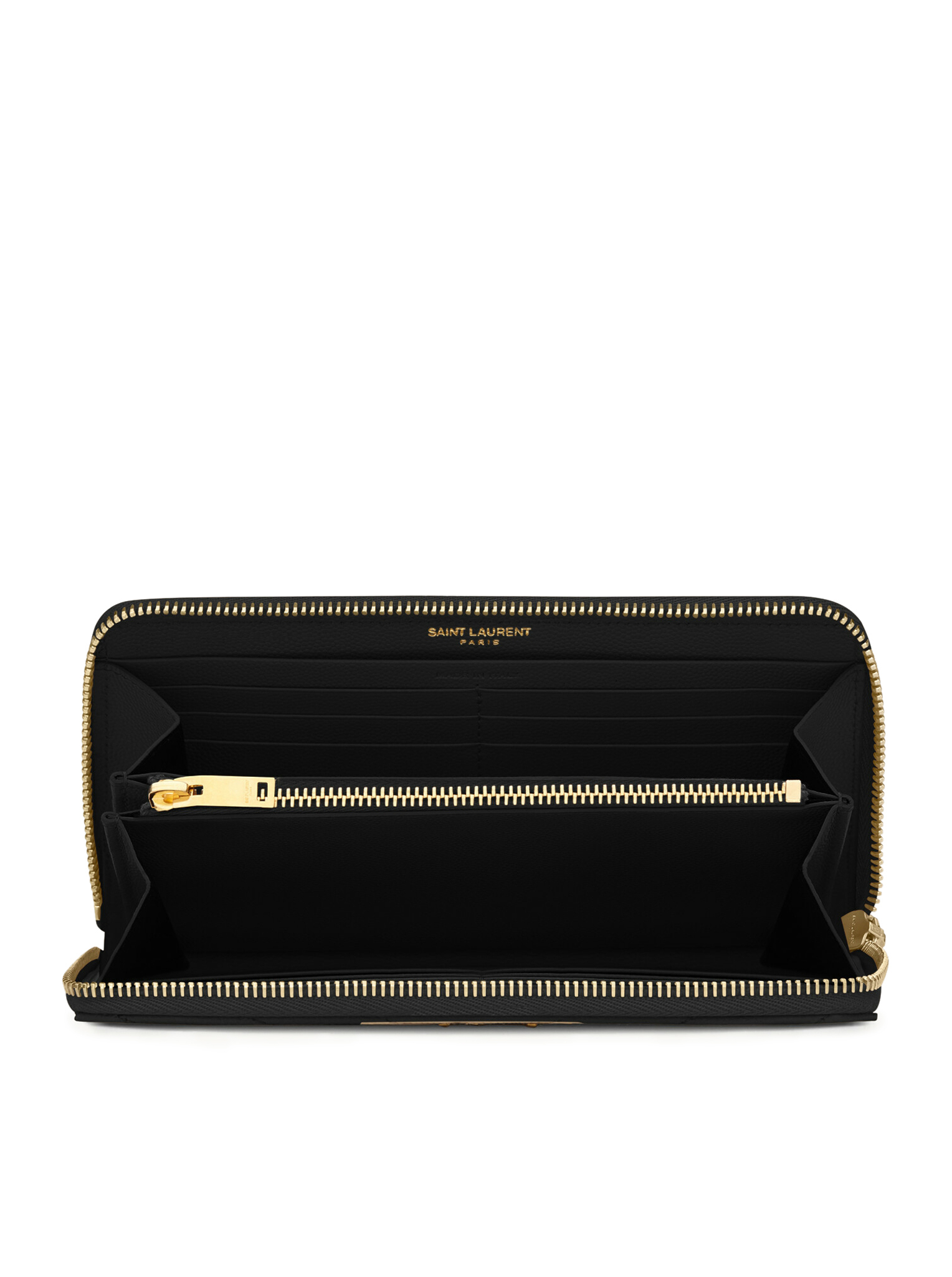 [Saint Laurent] Wallet FW26 358094BOW011000 BLACK