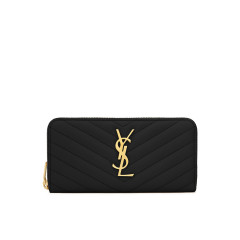 [Saint Laurent] Wallet FW26 358094BOW011000 BLACK