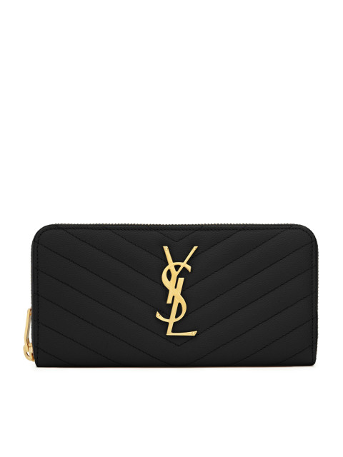 [Saint Laurent] Wallet FW26 358094BOW011000 BLACK