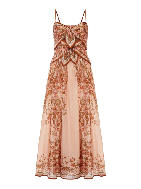 [Zimmermann] Sleeveless dress FW26 8062DSS261PPSF LPINK PAISLEY FLORAL