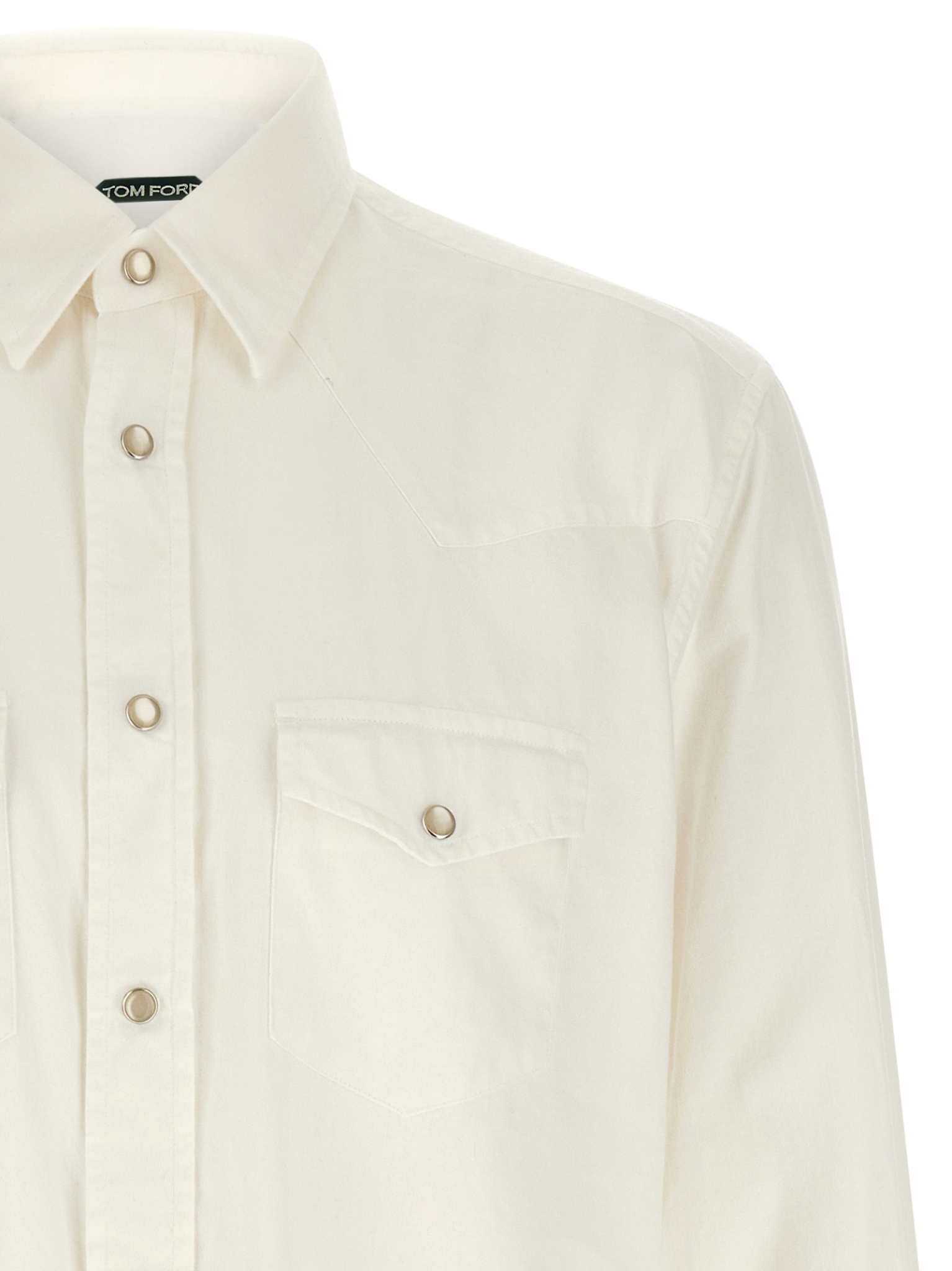 [Tom Ford] Shirts Short Sleeve SS26 HDS001FMC296WAB