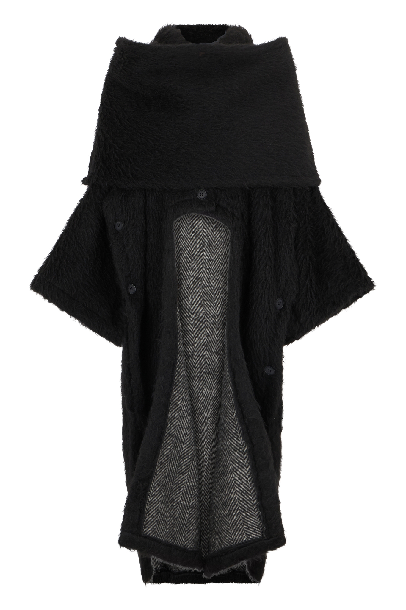 [BATAKOVIC] Coat FW25 FW25BLPALPACA_BLACKGREYHERRINGBONE