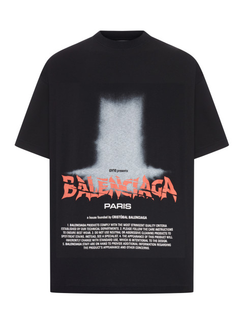 [Balenciaga] T-shirts Short Sleeve FW26 850345TUVO41000 BLACK