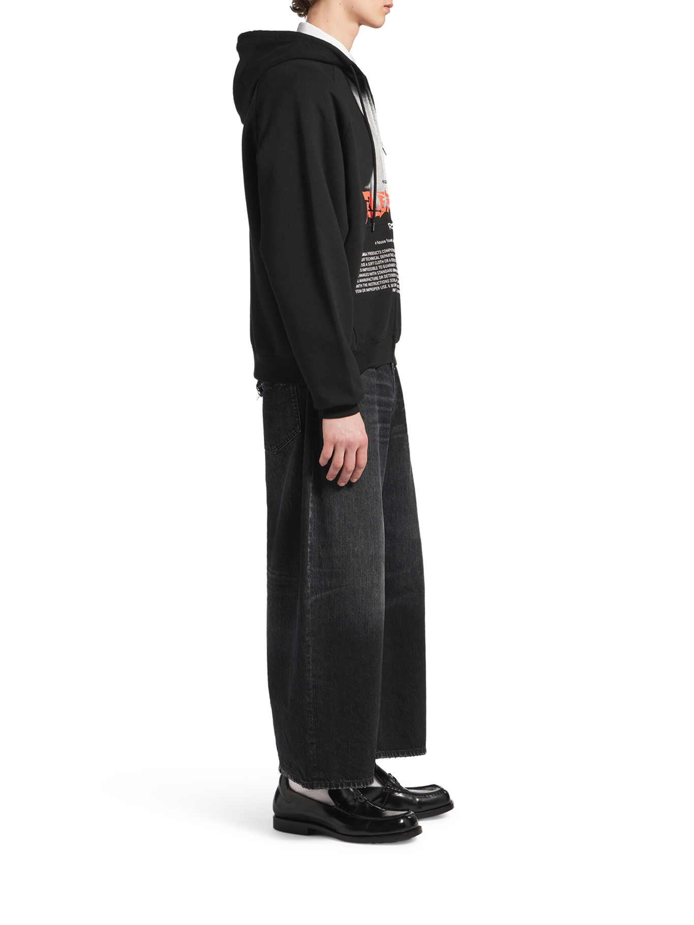 [Balenciaga] Hoodie FW26 850338TUVQ91000 BLACK