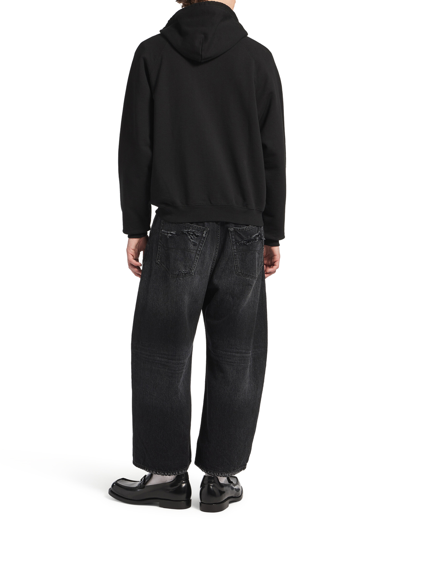 [Balenciaga] Hoodie FW26 850338TUVQ91000 BLACK