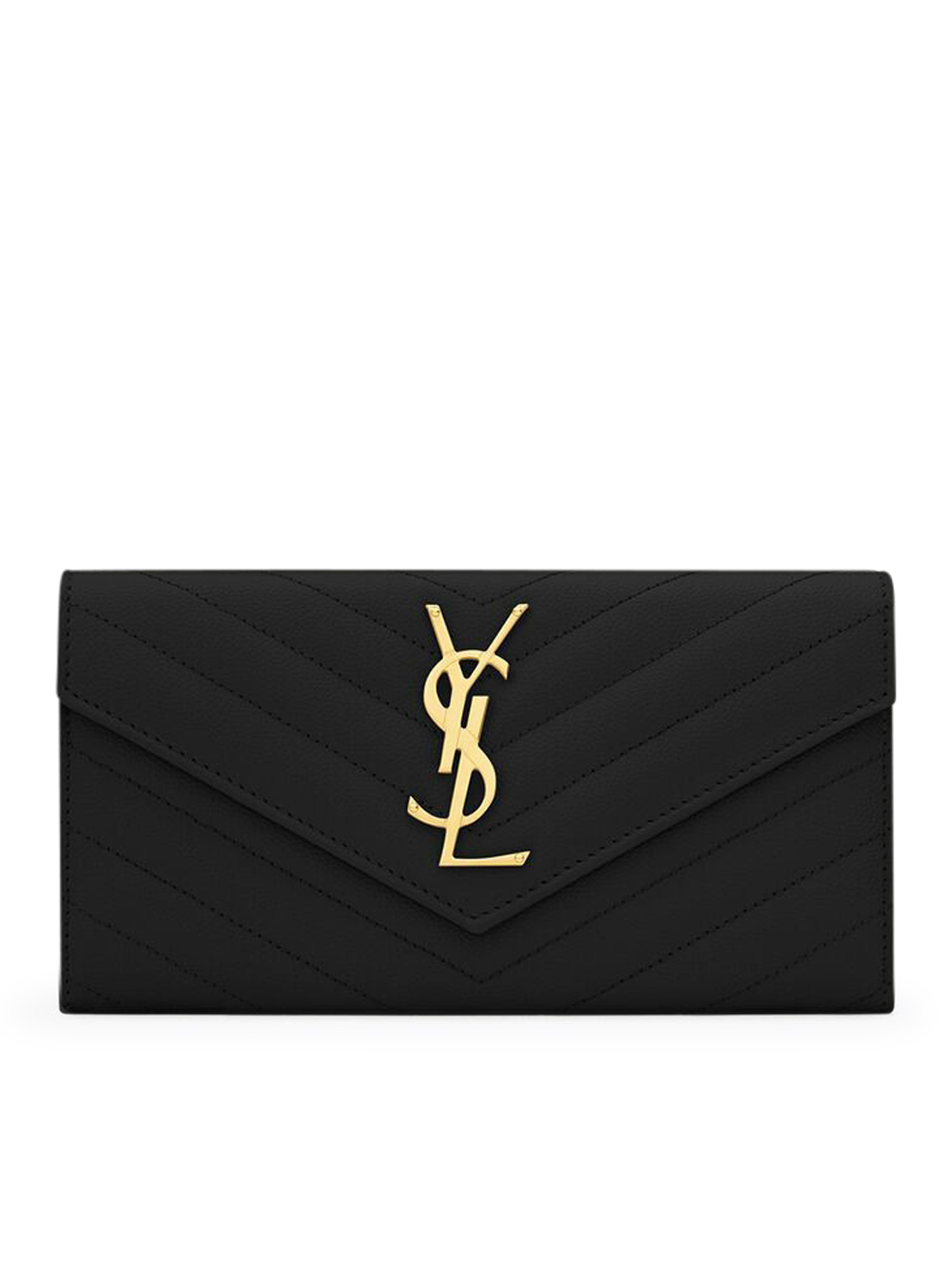 [Saint Laurent] Wallet FW26 372264BOW011000 BLACK