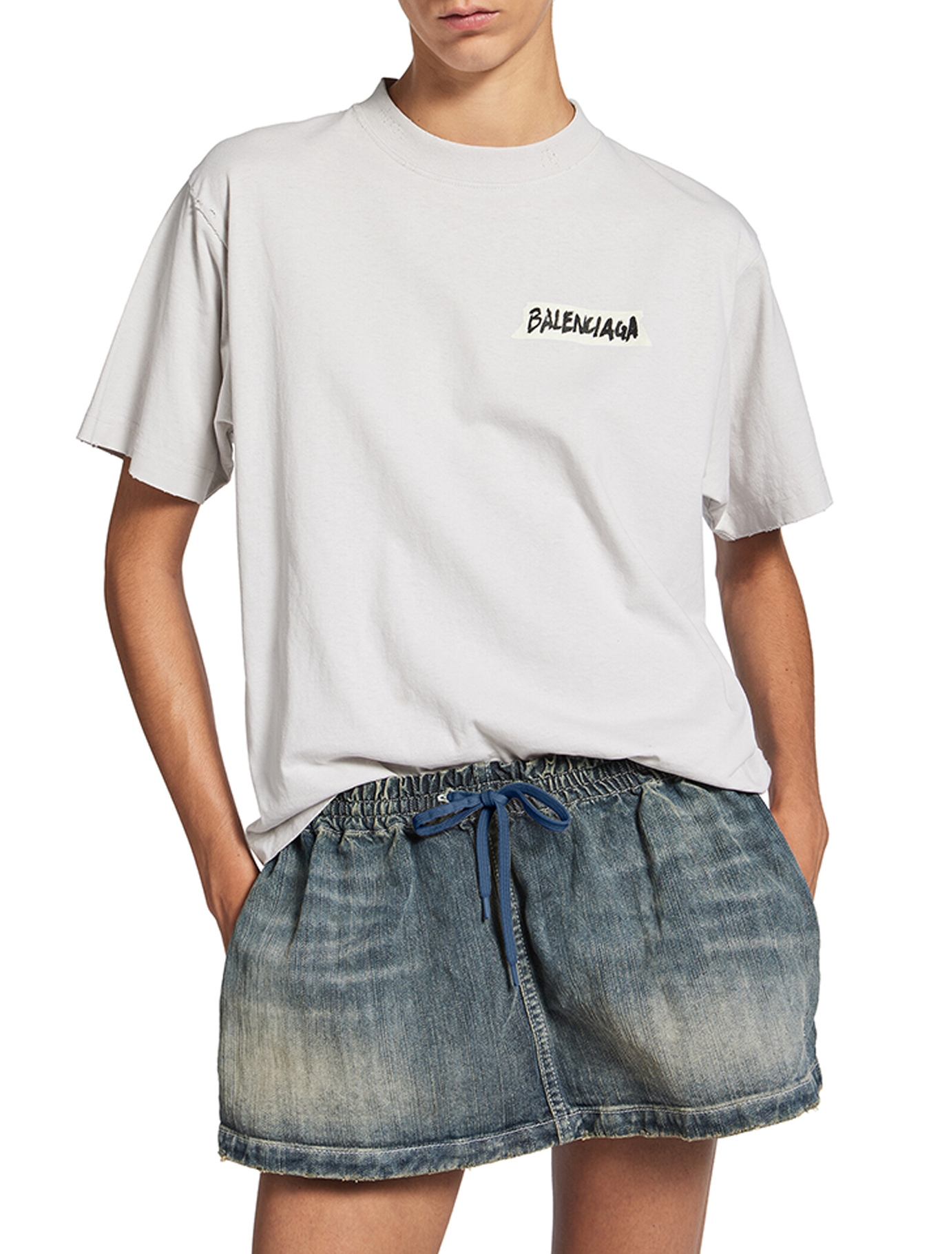 [Balenciaga] T-shirts Short Sleeve SS26 850990TTVL69012 DIRTY WHITE