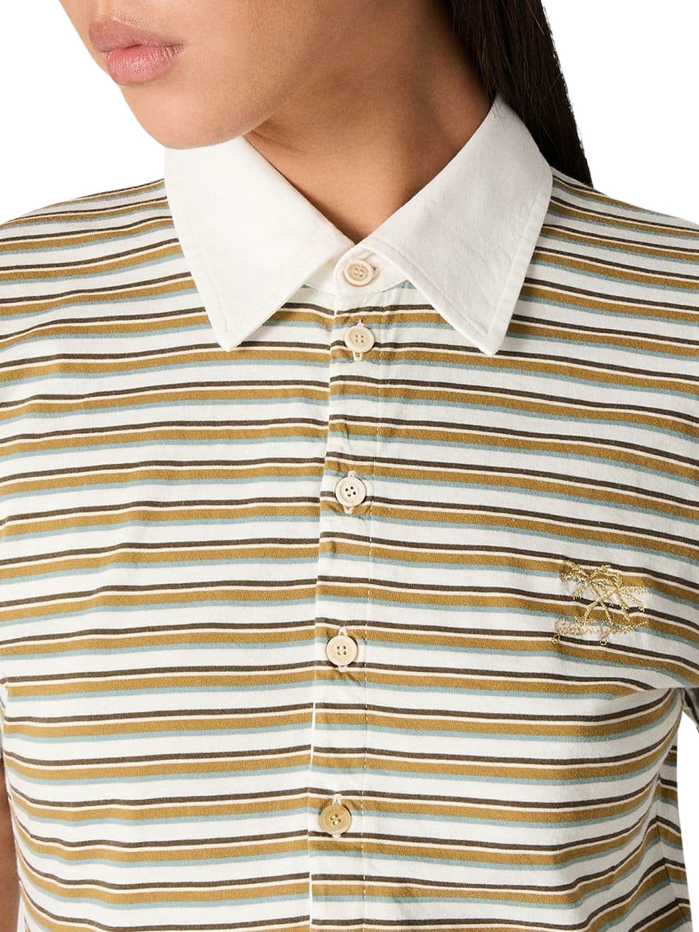 [GOLDEN GOOSE DELUXE BRAND] T-shirts Short Sleeve SS26 GWP02189P00239012364 OFF WHITE SEA TURTLE