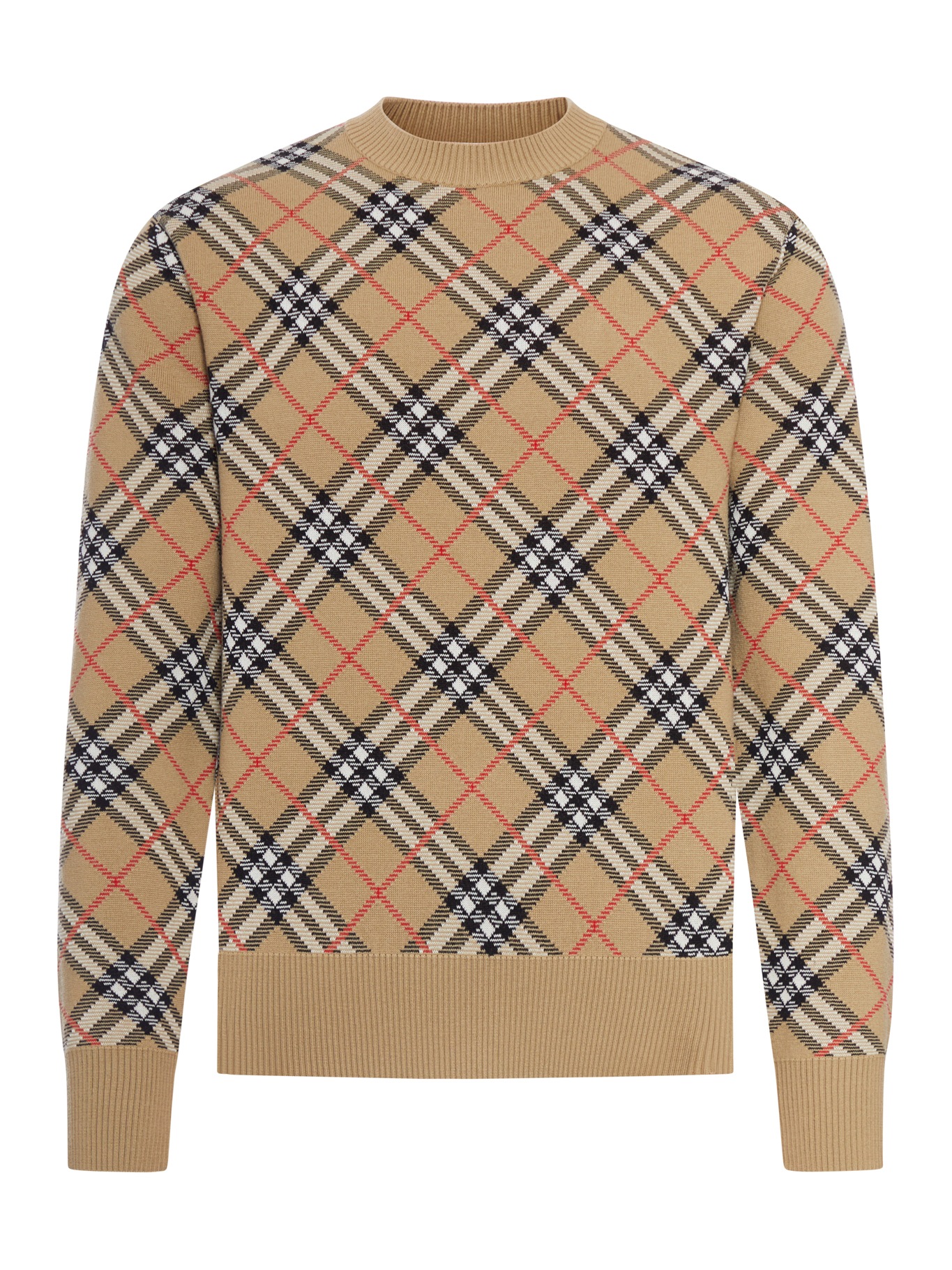 [Burberry] Knitwear SS26 8118457B9368 SAND IP CHECK