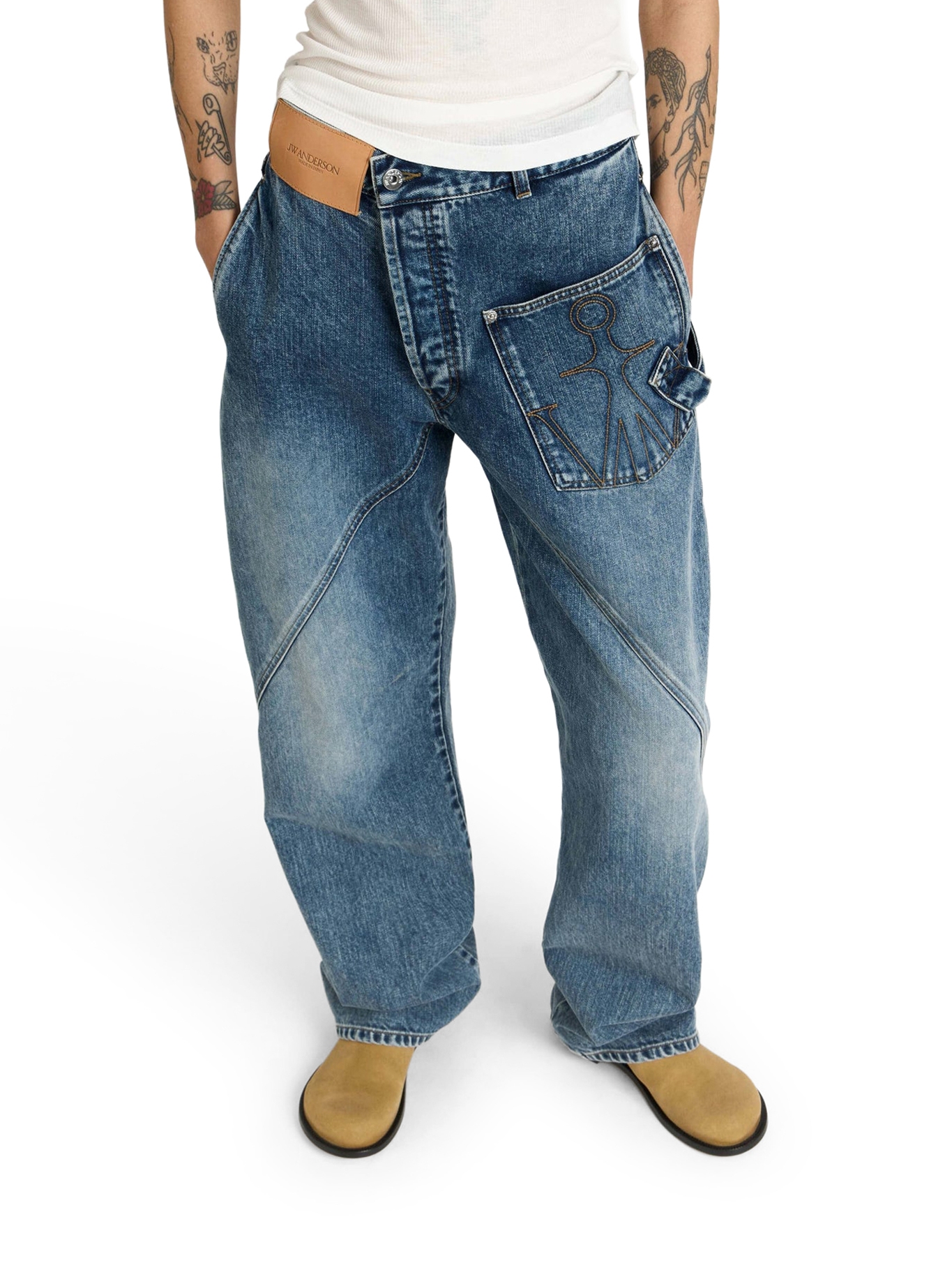 [J.W.Anderson] Jeans FW26 DT0127PG1849172 MID BLUE
